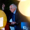 Candidato à presidência dos EUA pelo Partido Democrata, o senador independente de Vermont Bernie Sanders fala em evento de sua campanha na reserva natural Springs Preserve (Los Angeles, Califórnia) em 21 de fevereiro de 2020.