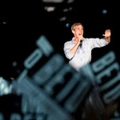 O ex-deputado Beto O’Rourke, candidato democrata ao Senado dos EUA, discursa em um comício em Austin, no Texas, que contou com a participação do cantor Willie Nelson, no dia 29 de setembro de 2018.