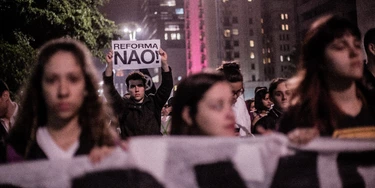 Ato Secundarista Contra Reforma do Ensino Médio em São Paulo.