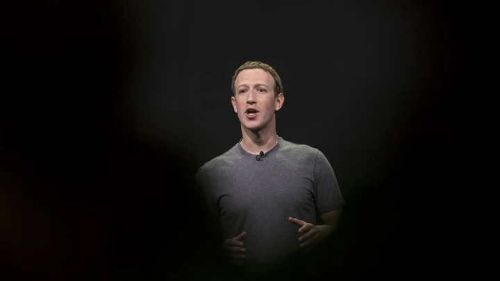 Mark Zuckerberg, chief executive officer and founder of Facebook Inc., speaks during the Oculus Connect 4 product launch event in San Jose, California, U.S., on Wednesday, Oct. 11, 2017. Facebook unveiled a cheaper virtual-reality headset that works without being tethered to a computer, rounding out its plan for pushing the emerging technology to the masses. Photographer: David Paul Morris/Bloomberg via Getty Images