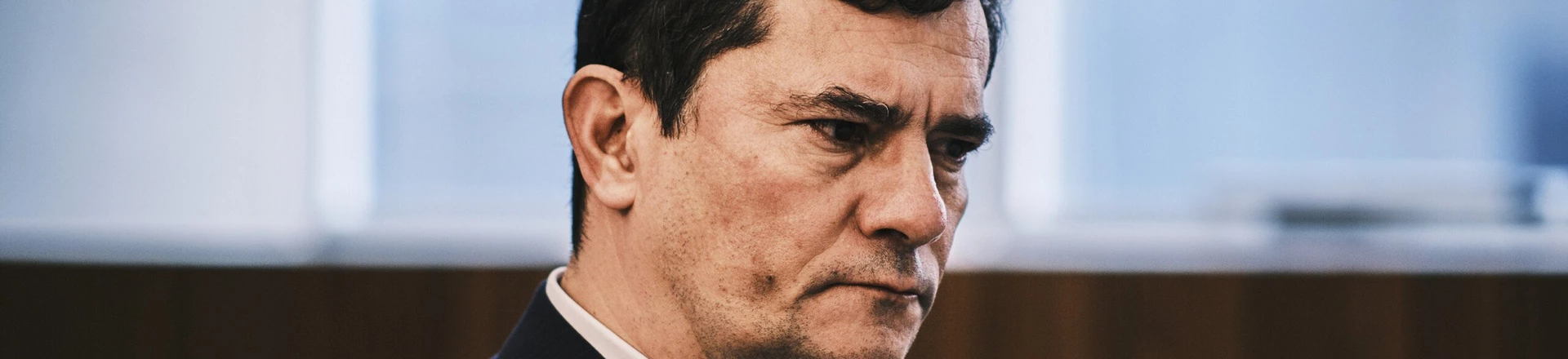 Sergio Moro, former Carwash corruption probe judge, during an interview in Brasilia, Brazil, on Wednesday, Nov. 17, 2021. As a star judge, Moro jailed scores of politicians and business leaders during Brazils explosive Carwash corruption probe. Photographer: Gustavo Minas/Bloomberg via Getty Images