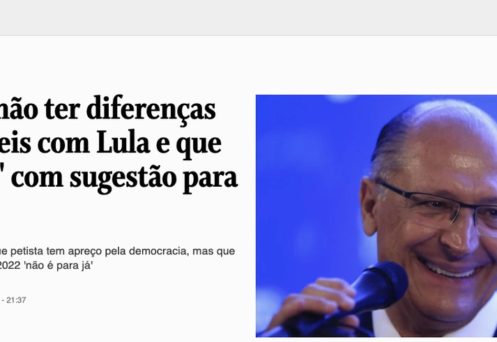Lula & Alckmin estrelam o novo melodrama que a imprensa criou da política