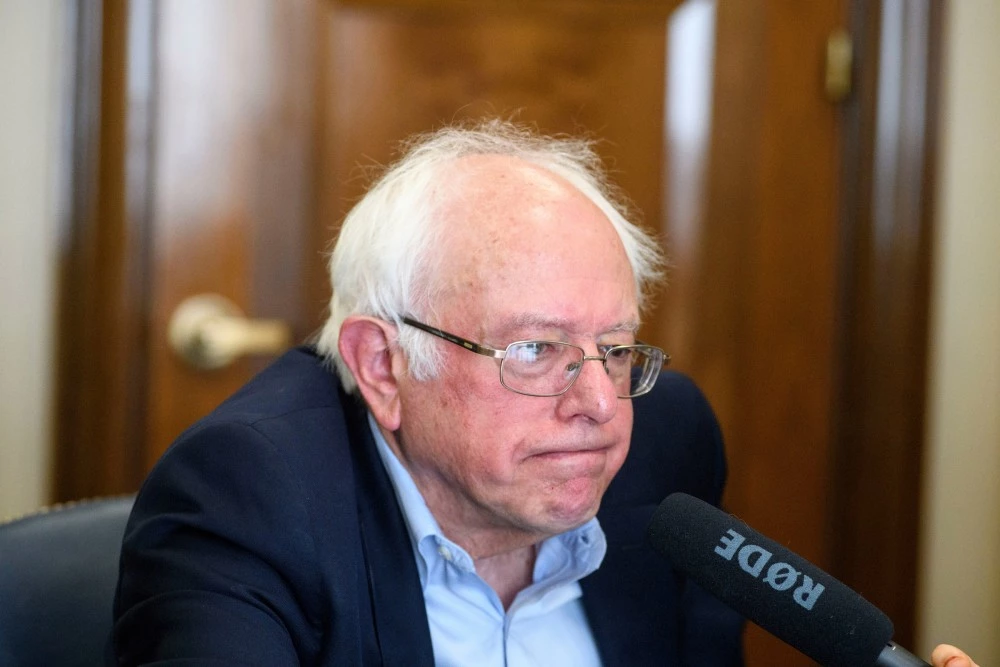 Washington, D.C. - September 20, 2017: Bernie Sanders is interviewed about his foreign policy views in his office at the Dirksen Senate Building in Washington D.C. Wednesday, Sept. 20, 2017.CREDIT: Matt Roth for the Intercept