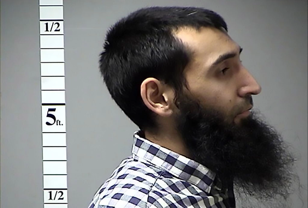 This handout photograph obtained courtesy of the St. Charles County Dept. of Corrections in the midwestern US state of Missouri on October 31, 2017 shows Sayfullah Habibullahevic Saipov, the suspectecd driver who killed eight people in New York on October 31, 2017, mowing down cyclists and pedestrians, before striking a school bus in what officials branded a "cowardly act of terror."Eleven others were seriously injured in the broad daylight assault and first deadly terror-related attack in America's financial and entertainment capital since the September 11, 2001 Al-Qaeda hijackings brought down the Twin Towers. In April of 2016 a warrant was issued in Missouri for his failure to pay a traffic citation. / AFP PHOTO / St. Charles County Dept. of Corrections / == RESTRICTED TO EDITORIAL USE / MANDATORY CREDIT: "AFP PHOTO / ST. CHARLES COUNTY DEPT. OF CORRECTIONS" / NO MARKETING / NO ADVERTISING CAMPAIGNS / DISTRIBUTED AS A SERVICE TO CLIENTS == (Photo credit should read ST. CHARLES COUNTY DEPT. OF CORR/AFP/Getty Images)