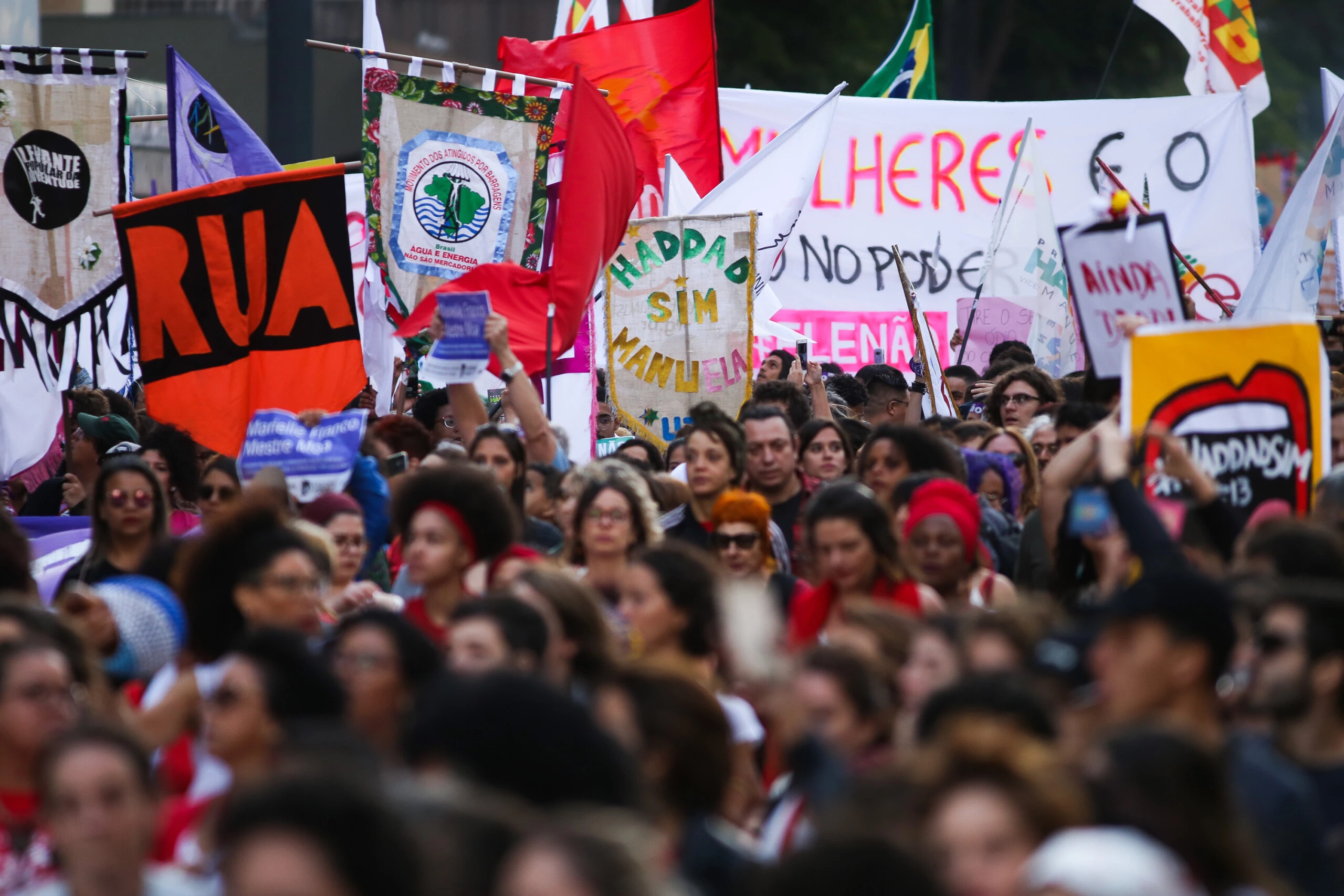 Ato contra o presidenciável Jair Bolsonaro (PSL) no Masp (SP)