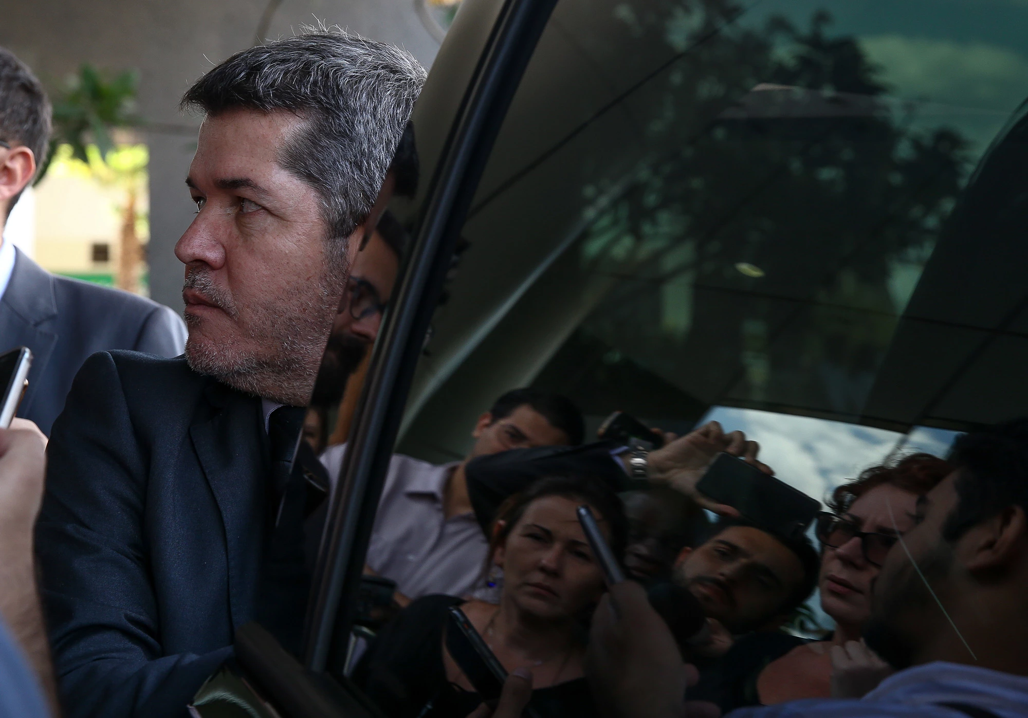 BRASÍLIA, DF, 18.10.2019 ? PSL-PARTIDO-DF: Parlamentares do partido PSL falam com a imprensa após reunião da executiva da sigla, em Brasília, nesta sexta-feira (18). (Foto: Pedro Ladeira/Folhapress)