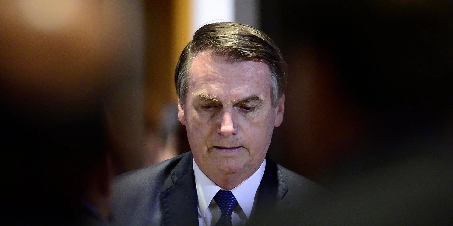 O presidente Jair Bolsonaro durante almoço do Encontro do Conselho Interdenominacional de Ministros Evangélicos do Brasil 2019, no Rio de Janeiro (RJ).