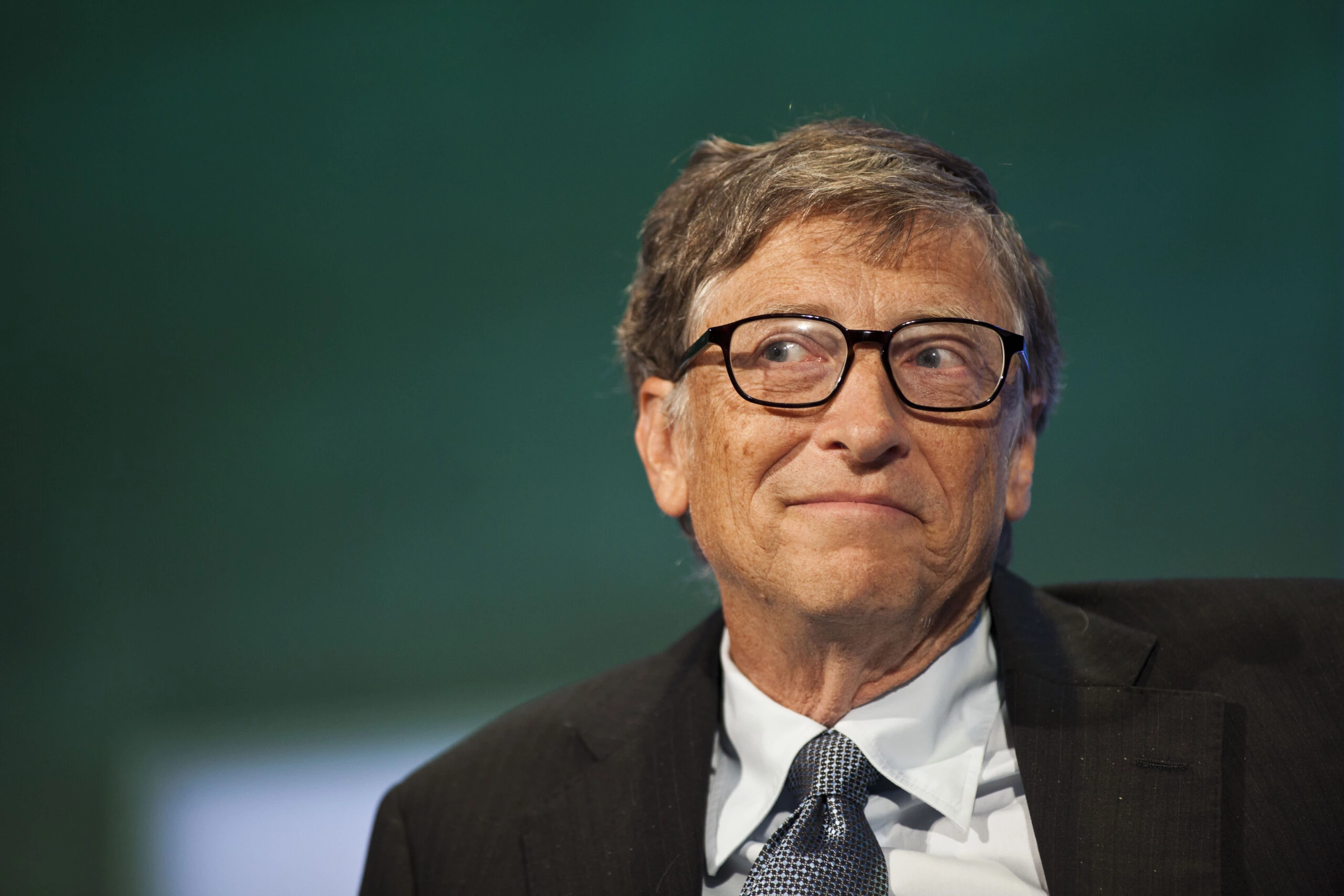 NEW YORK, NY - SEPTEMBER 24:  Bill Gates, chairman and founder of Microsoft Corp., listens during the Clinton Global Initiative (CGI) meeting on September 24, 2013 in New York City. Timed to coincide with the United Nations General Assembly, CGI brings together heads of state, CEOs, philanthropists and others to help find solutions to the world's major problems.  (Photo by Ramin Talaie/Getty Images)