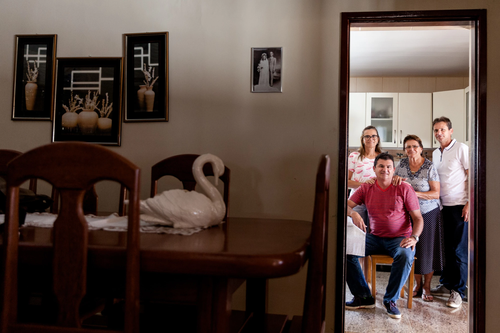 Da esquerda para a direita,  Maria do Socorro De Souza Rêgo Lucena, Deputado Estadual Doda de Tião, Maria da Paz de Souza Rêgo, e o prefeito Carlinhos de Tião.