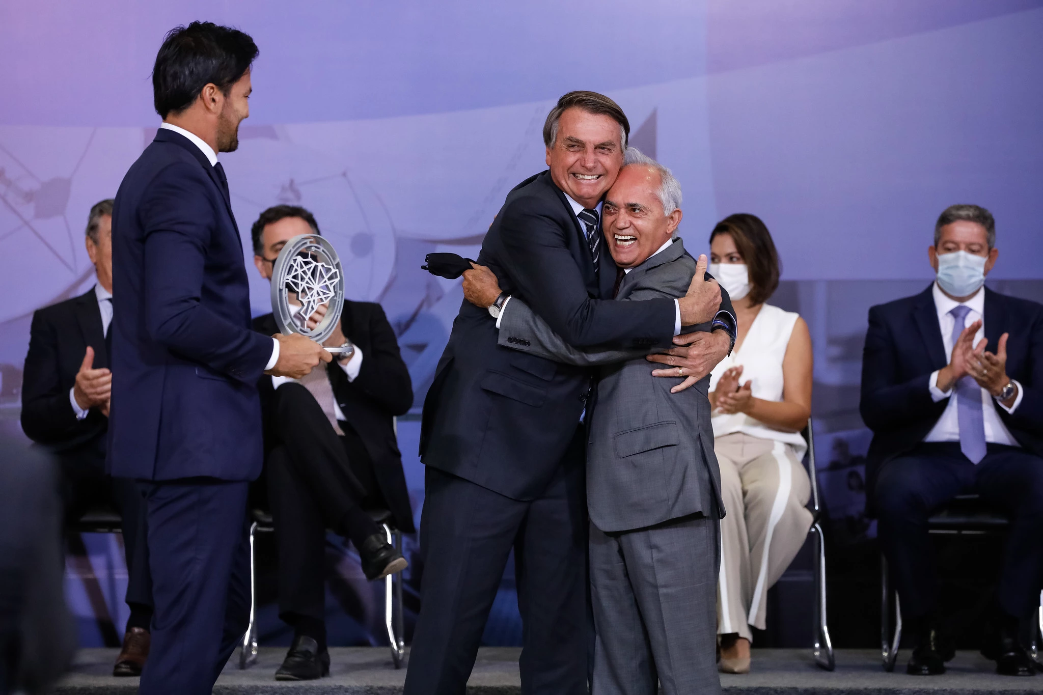 (Brasília-DF, 14/09/2021) Presidente da República, Jair Bolsonaro durante entrega do Prêmio Marechal Rondon de Comunicações.