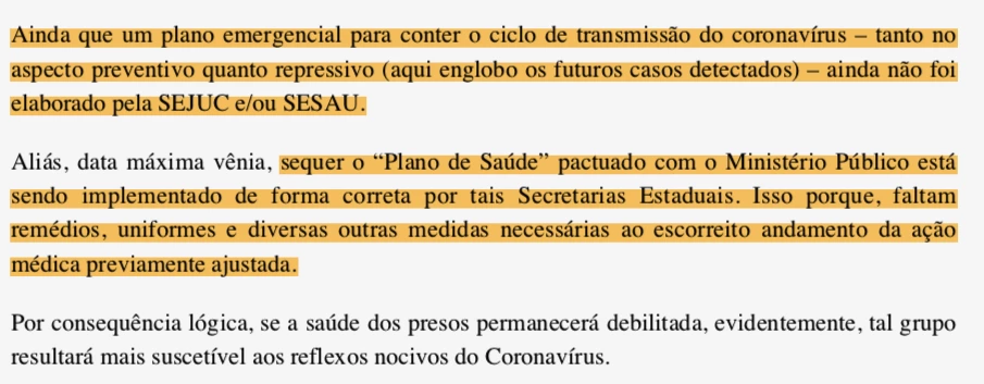 Judiciário revela despreparo do governo de Roraima e demanda providências.