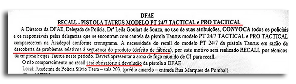 Imagem da Circular Interna da PCERJ