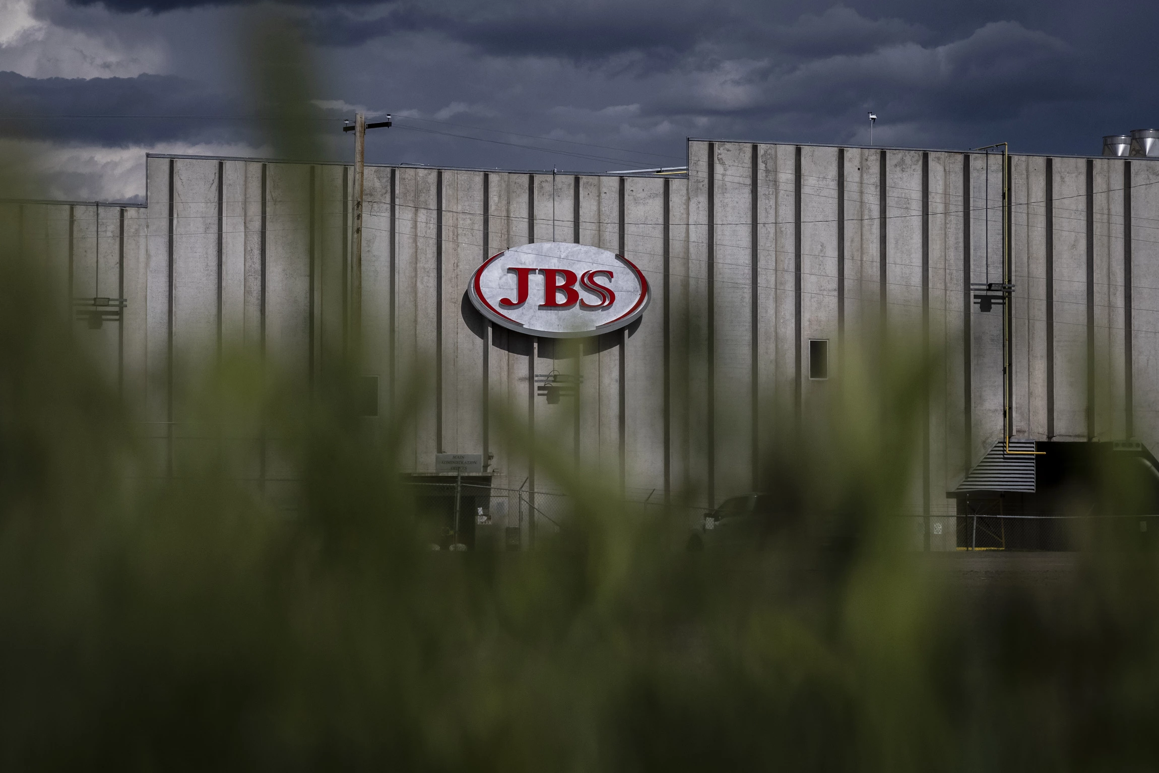 GREELEY, CO - JUNE 01: A JBS Processing Plant stands dormant after halting operations on June 1, 2021 in Greeley, Colorado. JBS facilities around the globe were impacted by a ransomware attack, forcing many of their facilities to shut down. (Photo by Chet Strange/Getty Images)