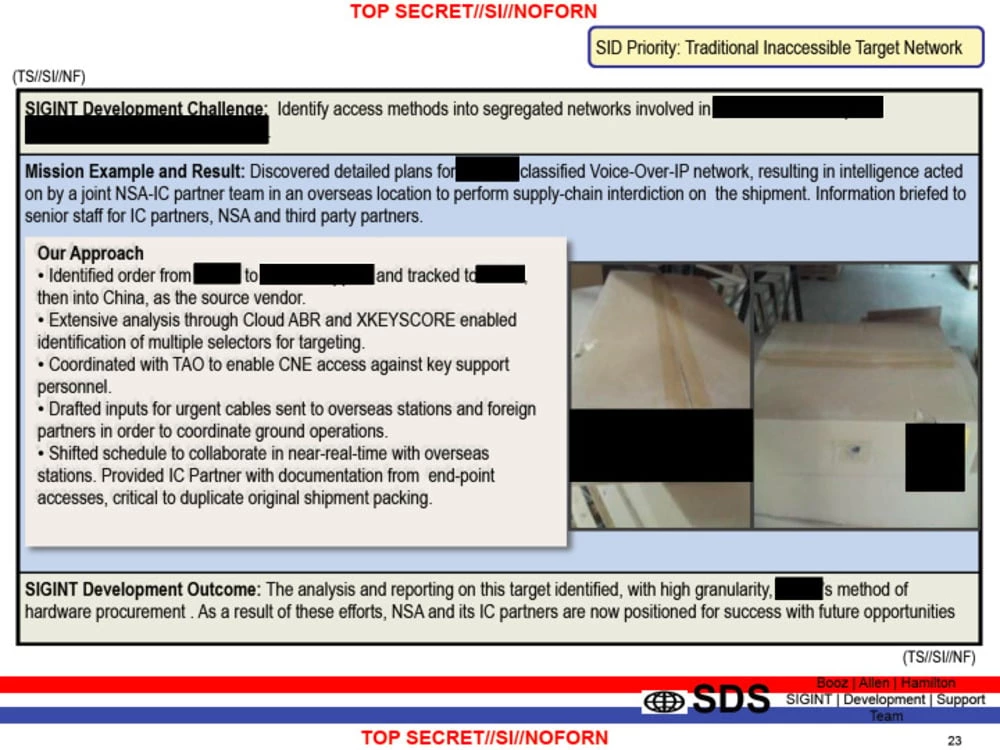 Documento ultrassecreto detalha como explorar a rede VOIP para obter informações sigilosas de um alvo.