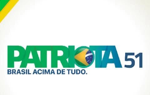 A logomarca do Patriota é alinhada ao bolsonarismo.