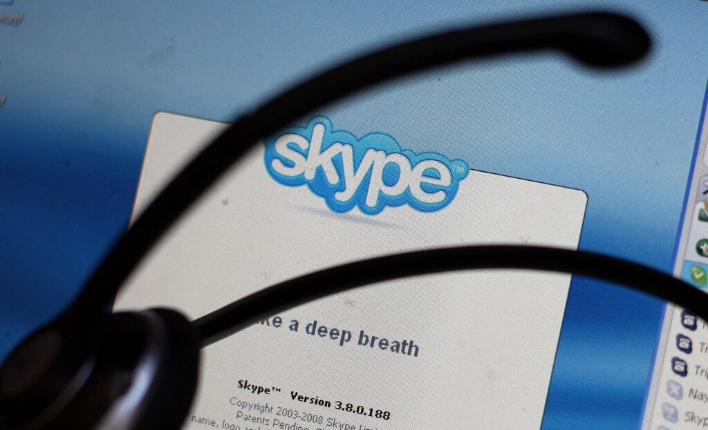 O programa de telefone por internet Skype, visto em 1º de setembro de 2009.