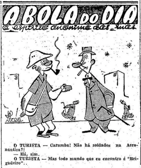 Charge do jornal O Globo de 28 de novembro de 1945.