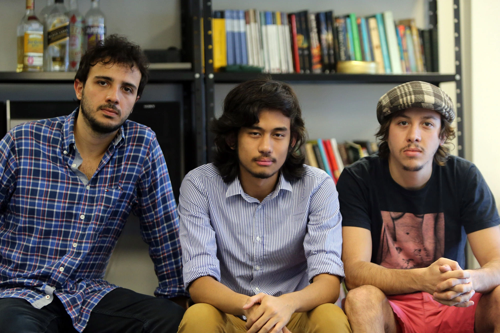 Brasil, São Paulo, SP, 25/09/2015. Retrato de Renan Santos (e), Kim Kataguiri (c) e Alexandre Santos (d), candidatos à eleição do Movimento Brasil Livre (MBL). - Crédito:NILTON FUKUDA/ESTADÃO CONTEÚDO/AE/Código imagem:196467