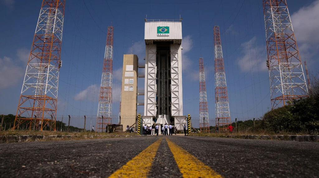 Estrutura do Centro de Lançamento de Alcântara, no Maranhão, onde está a plataforma de lançamento de foguetes. (Foto: Pedro Ladeira/Folhapress)