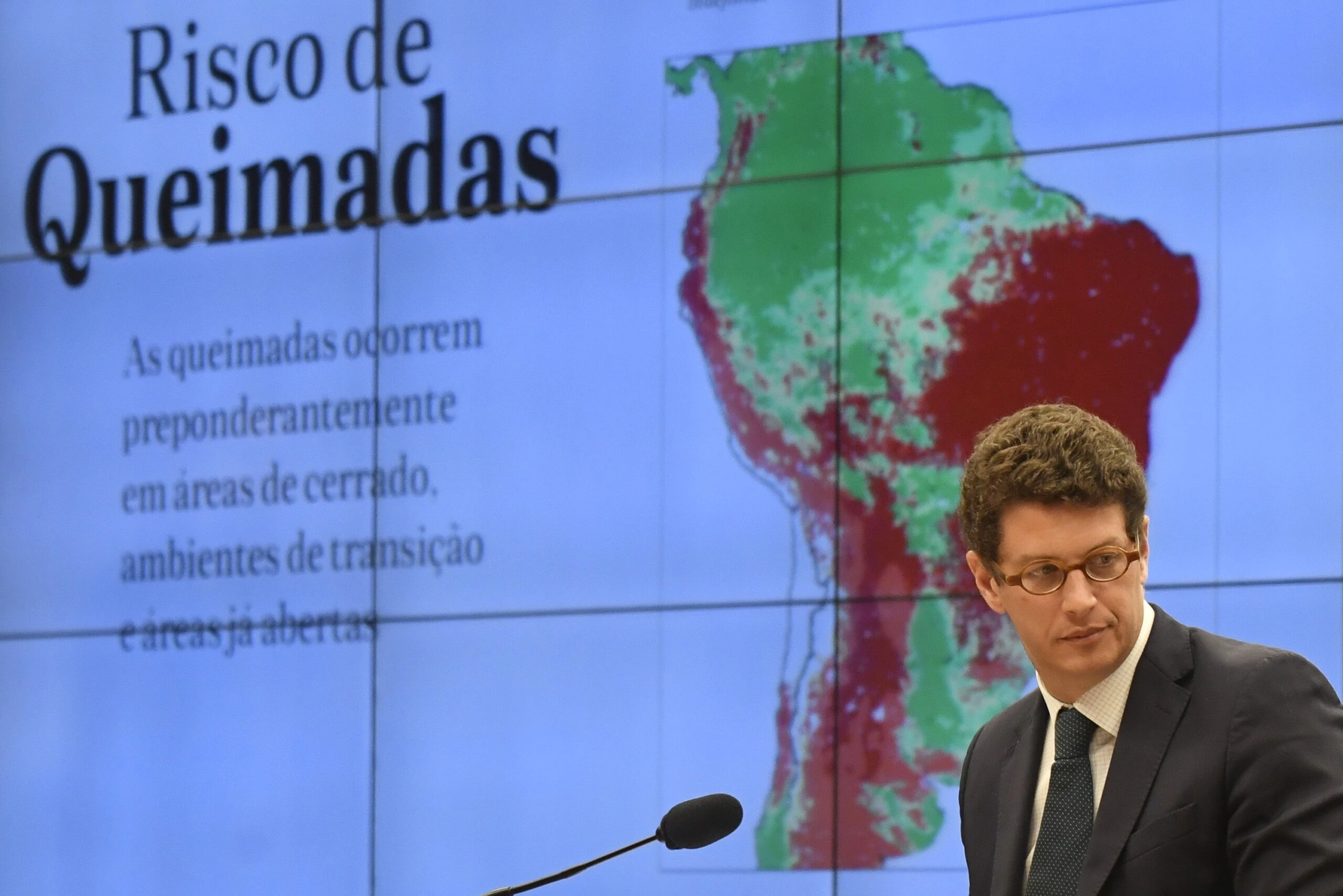 Brasília, 09.10.2019: O ministro do Meio Ambiente, Ricardo Salles, durante Comissão de Meio Ambiente e Desenvolvimento da Câmara, onde são discutidos os dados de números crescentes de desmatamento na Amazônia.