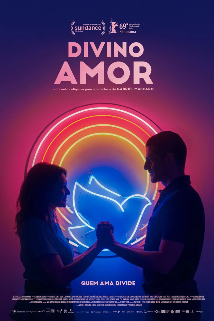 Cartaz brasileiro do filme Divino Amor (2019). Reprodução: Divulgação. 