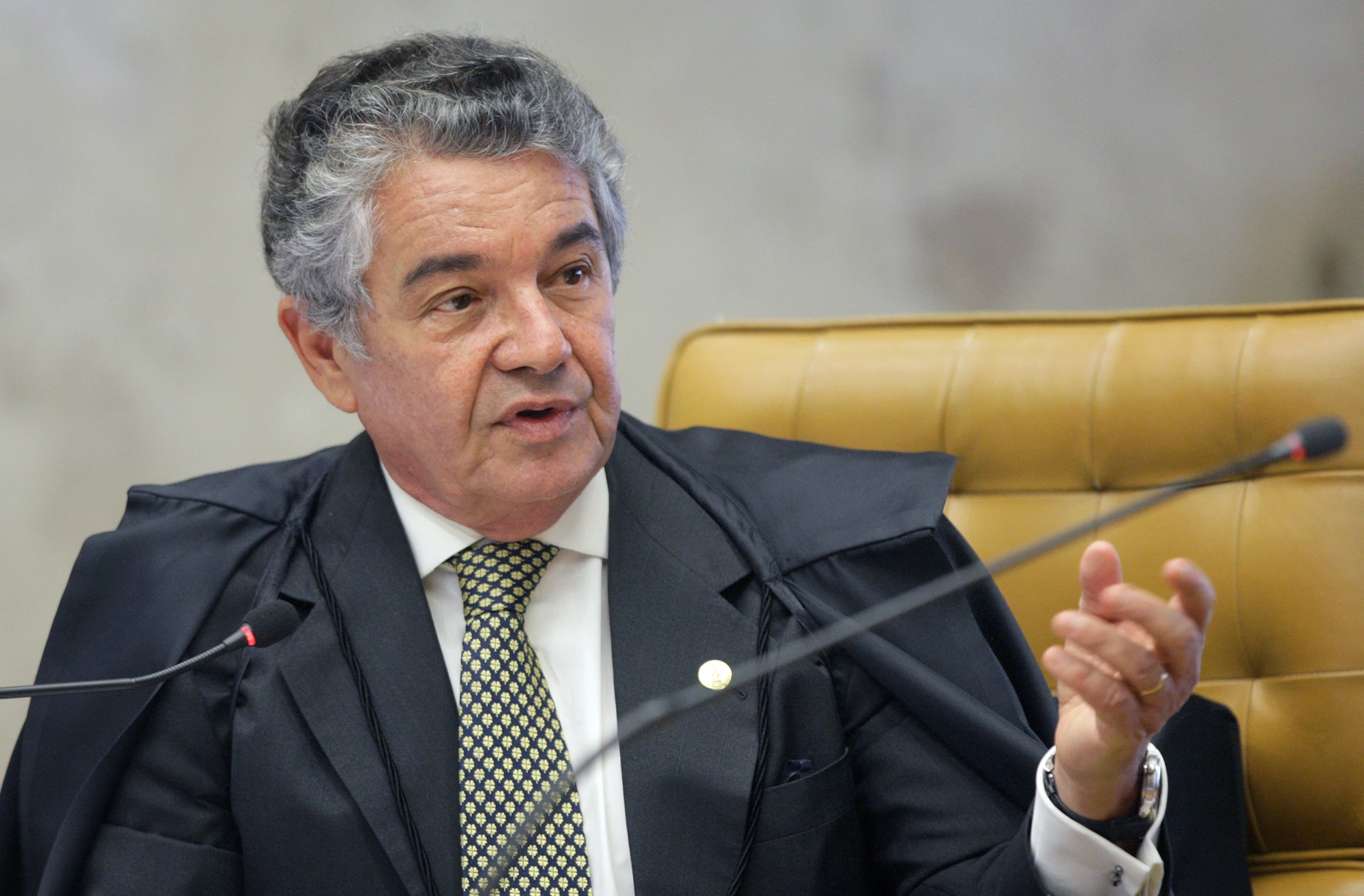 Brasília- DF- Brasil- 03/11/2016- Ministro Marco Aurélio durante sessão plenária do STF. Foto: Nelson Jr./SCO/STF