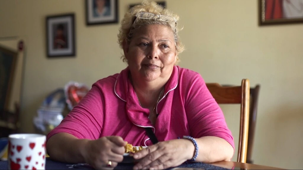 Mariela Cerrato, cuja filha e genro foram acusados de terrorismo após participar em protestos contra o presidente da Nicarágua, Daniel Ortega.