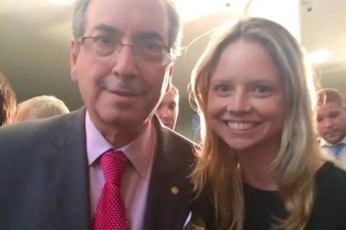 Danielle, eleita deputada federal pelo Rio de Janeiro, e o pai, Eduardo Cunha.