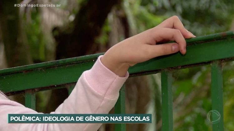 Trecho da reportagem publicada pela TV Record falando sobre o caso da Emei Monteiro Lobato.
