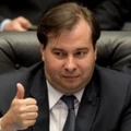 The president of Brazil's Chamber of Deputies Rodrigo Maia gestures during the session that will decide whether or not to impeach the former president of the lower house, Eduardo Cunha, in Brasilia on September 12, 2016. / AFP / EVARISTO SA        (Photo credit should read EVARISTO SA/AFP/Getty Images)