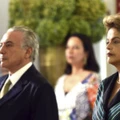 Brasília - A presidenta Dilma Rousseff e o vice-presidente, Michel Temer, participam da solenidade onde recebem os cumprimentos de oficiais-generais no Clube do Exército (Antonio Cruz/Agência Brasil) Brasília - A presidenta Dilma Rousseff e o vice-presidente, Michel Temer, participam da solenidade onde recebem os cumprimentos de oficiais-generais no Clube do Exército (Antonio Cruz/Agência Brasil)