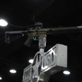 An AR-15 rifle is displayed on top of a booth on the exhibit floor during the National Rifle Association (NRA) annual meeting in Louisville, Kentucky, U.S., on Friday, May 20, 2016. The nation's largest gun lobby, the NRA has been a political force in elections since at least 1994, turning out its supporters for candidates who back expanding access to guns. Photographer: Luke Sharrett/Bloomberg via Getty Images