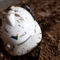 Picture of a helmet seen at an office of the mining company Vale, taken 20 days after the rupture of a tailings dam in Corrego do Feijao, near Brumadinho, in the Brazilian state of Minas Gerais, on February 13, 2019. - Communities were devastated by a collapse of a dam that killed at least 165 people after more than two weeks of searches, with 156 missing. Those listed as missing are presumed dead, but not yet located under the layers of muddy mining waste released when the tailings dam broke apart in the town of Brumadinho on January 25. (Photo by DOUGLAS MAGNO / AFP) (Photo credit should read DOUGLAS MAGNO/AFP via Getty Images)