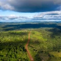 Vista aérea da rodovia Transamazônica perto de Medicilândia, no Pará, em 13 de março de 2019.