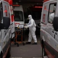A patient arrives at the 28 de Agosto Hospital in Manaus, Amazon State, Brazil, on January 14, 2021, amid the novel coronavirus, COVID-19, pandemic. - Manaus is facing a shortage of oxygen supplies and bed space as the city has been overrun by a second surge in COVID-19 cases and deaths.