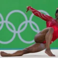 United States' Simone Biles trains on the floor exercise ahead of the 2016 Summer Olympics in Rio de Janeiro, Brazil, Thursday, Aug. 4, 2016. (AP Photo/Rebecca Blackwell)