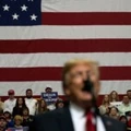 O presidente americano Donald Trump fala em um comício do Make America Great Again em Chattanooga, Tennessee, no dia 4 de novembro.