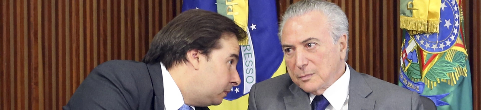 Brasília - Os presidente da Câmara, Rodrigo Maia e o presidente Michel Temer durante reunião de líderes da base aliada na Câmara e Senado (Antonio Cruz/Agência Brasil) Brasília - Os presidente da Câmara, Rodrigo Maia e o presidente Michel Temer durante reunião de líderes da base aliada na Câmara e Senado (Antonio Cruz/Agência Brasil)