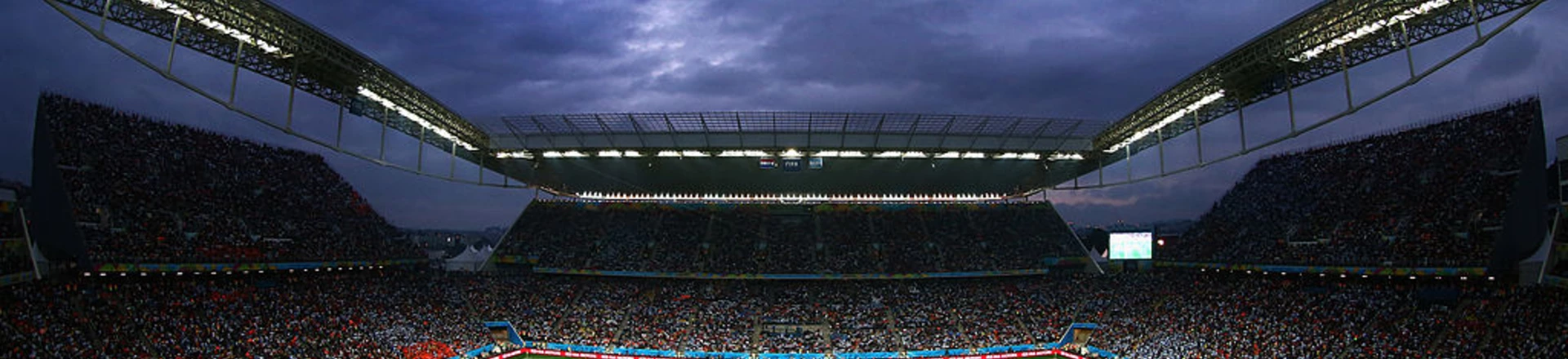 SAO PAULO, BRAZIL - JULY 09:  A general view of the stadium during the 2014 FIFA World Cup Brazil Semi Final match between the Netherlands and Argentina at Arena de Sao Paulo on July 9, 2014 in Sao Paulo, Brazil.  (Photo by Julian Finney/Getty Images) SAO PAULO, BRAZIL - JULY 09:  A general view of the stadium during the 2014 FIFA World Cup Brazil Semi Final match between the Netherlands and Argentina at Arena de Sao Paulo on July 9, 2014 in Sao Paulo, Brazil.  (Photo by Julian Finney/Getty Images)
