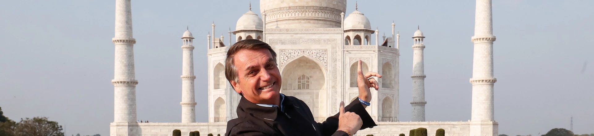(Agra - Índia, 27/01/2020) Presidente da República Jair Bolsonaro durante visita ao Taj Mahal.Foto: Alan Santos/PR (Agra - Índia, 27/01/2020) Presidente da República Jair Bolsonaro durante visita ao Taj Mahal.Foto: Alan Santos/PR
