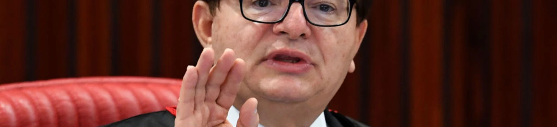 Supreme Electoral Court (TSE) Judge Herman Benjamin speaks during a session examining whether the 2014 reelection of president Dilma Rousseff and her then-vice president Temer should be invalidated because of corrupt campaign funding, in Brasilia, on June 7, 2017.Judges on Brazil's electoral court were expected to start voting Wednesday in a case that could topple scandal-tainted President Michel Temer. If the court votes to scrap the election result, Temer -- who took over only last year when Rousseff was impeached -- would himself risk losing his office. / AFP PHOTO / EVARISTO SA (Photo credit should read EVARISTO SA/AFP/Getty Images) Supreme Electoral Court (TSE) Judge Herman Benjamin speaks during a session examining whether the 2014 reelection of president Dilma Rousseff and her then-vice president Temer should be invalidated because of corrupt campaign funding, in Brasilia, on June 7, 2017.Judges on Brazil's electoral court were expected to start voting Wednesday in a case that could topple scandal-tainted President Michel Temer. If the court votes to scrap the election result, Temer -- who took over only last year when Rousseff was impeached -- would himself risk losing his office. / AFP PHOTO / EVARISTO SA (Photo credit should read EVARISTO SA/AFP/Getty Images)