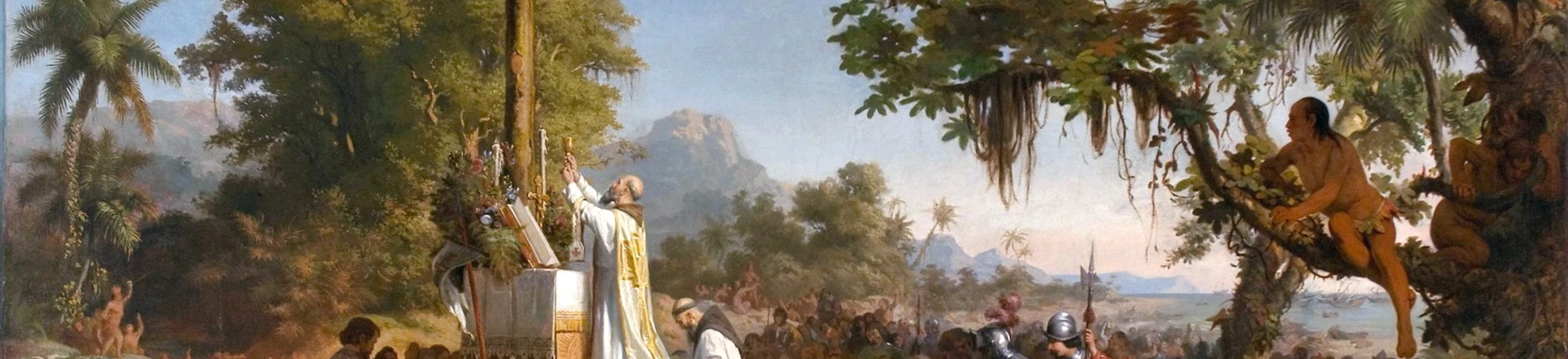 Evangélicos atuaram para influenciar nomeação na Funai e assim retomar a evangelização de indígenas. Eles querem, a seu modo, recriar a cena registrada em A Primeira Missa no Brasil, óleo de 1861 de Victor Meirelles. Evangélicos atuaram para influenciar nomeação na Funai e assim retomar a evangelização de indígenas. Eles querem, a seu modo, recriar a cena registrada em A Primeira Missa no Brasil, óleo de 1861 de Victor Meirelles.