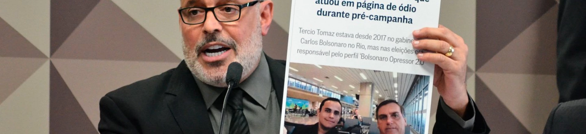 O deputado Alexandre Frota (PSDB) compareceu na tarde desta quarta-feira (30) à CPMI das Fake News, no Senado Federal, em Brasília. O deputado já havia declarado a existência de rede organizada para a propagação de fake news.