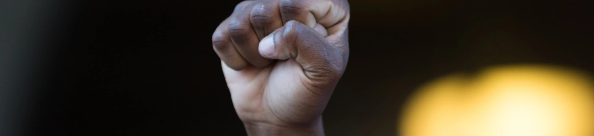 Los Angeles, USA - July 12, 2016 -  Black lives matter protestor put their fists in the air as a sign of 'black power' on City Hall following ruling on LAPD fatal shooting of African American female Redel Jones Los Angeles, USA - July 12, 2016 -  Black lives matter protestor put their fists in the air as a sign of 'black power' on City Hall following ruling on LAPD fatal shooting of African American female Redel Jones
