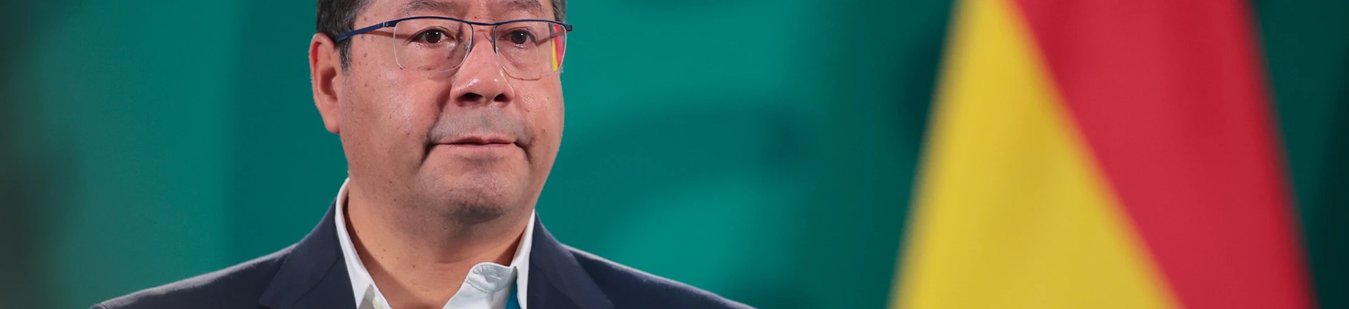 O presidente da Bolívia, Luis Arce, fala durante uma reunião matinal no Palácio Nacional em 24 de março de 2021, na Cidade do México. O presidente da Bolívia, Luis Arce, fala durante uma reunião matinal no Palácio Nacional em 24 de março de 2021, na Cidade do México.