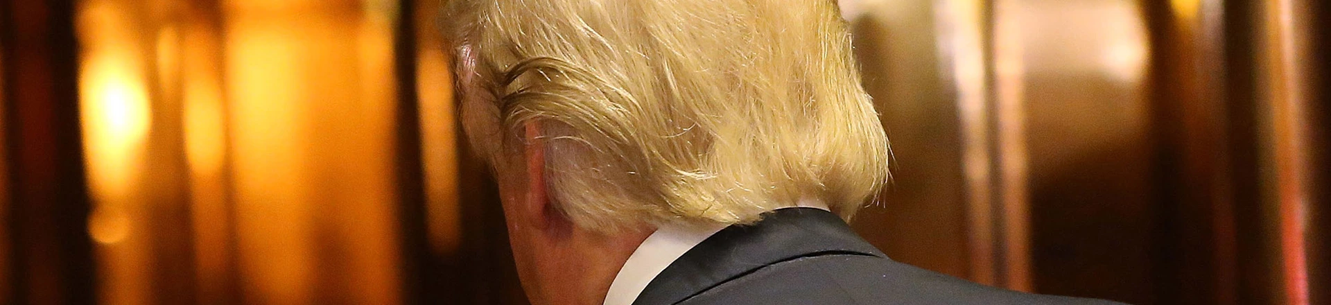 NEW YORK, NY - DECEMBER 06:  U.S. President-Elect Donald Trump walks back into an elevator after emerging for a minute to speak to the media at Trump Tower following meetings on December 6, 2016 in New York City. Potential members of President-elect Donald Trump's cabinet have been meeting with him and his transition team of the last few weeks.  (Photo by Spencer Platt/Getty Images) NEW YORK, NY - DECEMBER 06:  U.S. President-Elect Donald Trump walks back into an elevator after emerging for a minute to speak to the media at Trump Tower following meetings on December 6, 2016 in New York City. Potential members of President-elect Donald Trump's cabinet have been meeting with him and his transition team of the last few weeks.  (Photo by Spencer Platt/Getty Images)