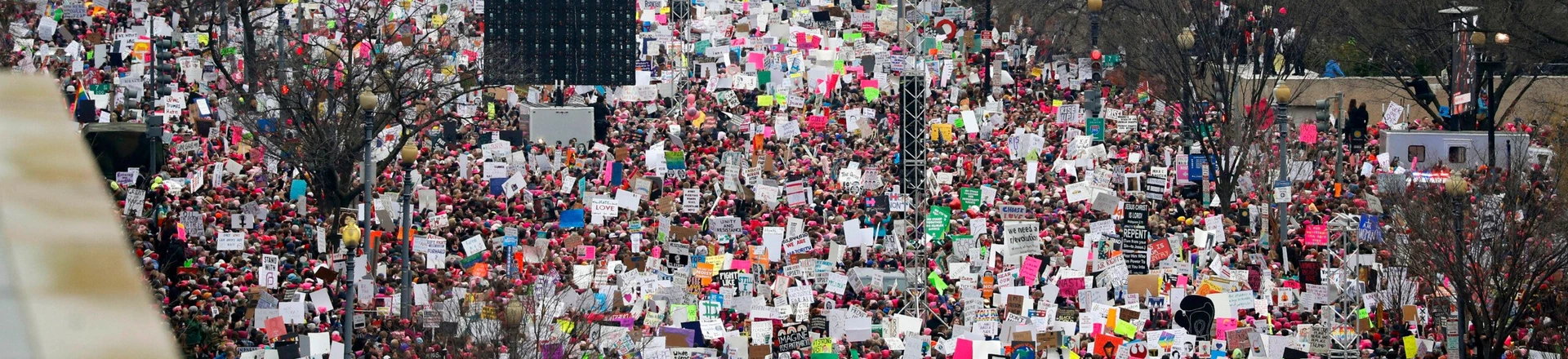 A crowd fills Independence Avenue during the Women's March on Washington, Saturday, Jan. 21, 2017 in Washington. (AP Photo/Alex Brandon) A crowd fills Independence Avenue during the Women's March on Washington, Saturday, Jan. 21, 2017 in Washington. (AP Photo/Alex Brandon)