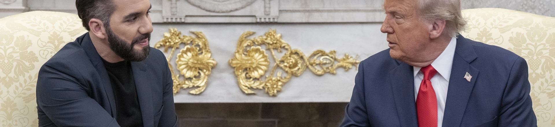 Trump e Bukele reunidos na Casa Branca Trump e Bukele reunidos na Casa Branca