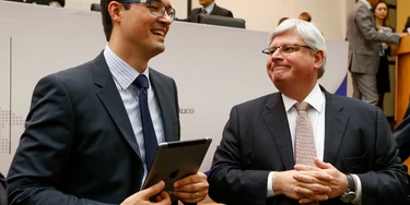 **ARQUIVO** BRASÍLIA, DF, 28.06.2016: O então PGR Rodrigo Janot e o procurador Deltan Dallagnol participam de seminário promovido pelo CNMP, em Brasília. (Foto: Pedro Ladeira/Folhapress)