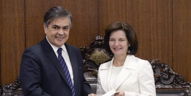 Presidente em exercício do Senado Federal, senador Cássio Cunha Lima (PSDB-PB) recebe indicada para a Procuradoria Geral da República, Raquel Dodge.Foto: Jefferson Rudy/Agência Senado Presidente em exercício do Senado Federal, senador Cássio Cunha Lima (PSDB-PB) recebe indicada para a Procuradoria Geral da República, Raquel Dodge.Foto: Jefferson Rudy/Agência Senado